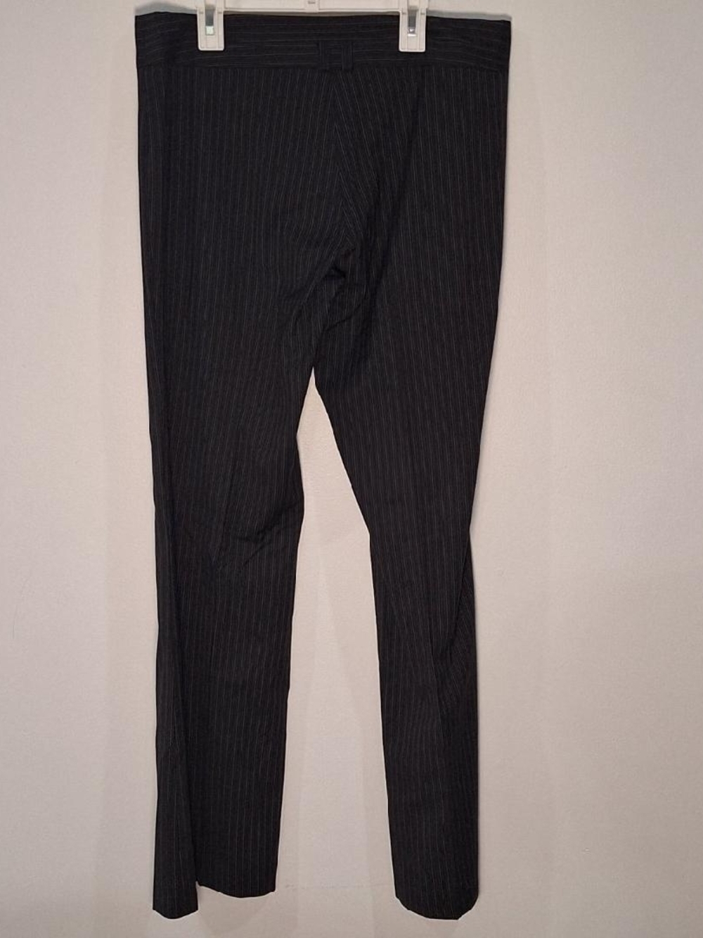 Sisley EUR Sz 44 Black Pinstripe Boot Cut Trousers